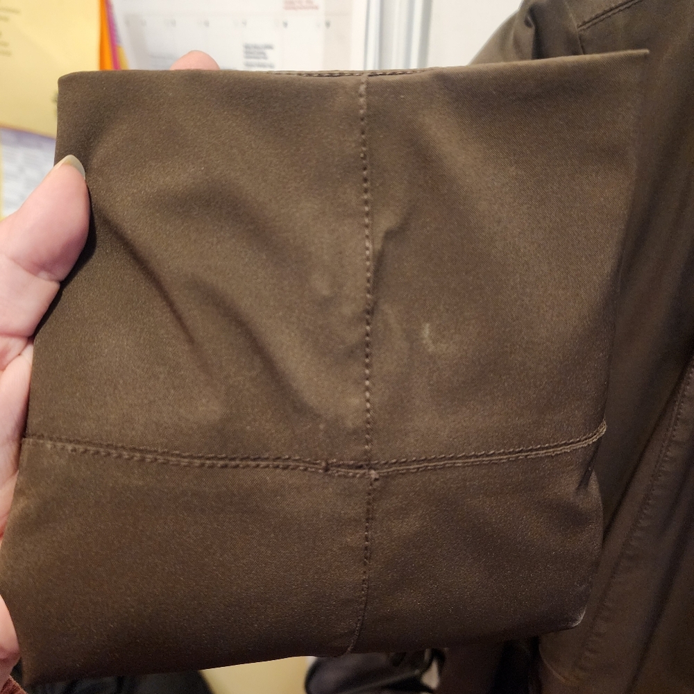 Sz XL Eddie Bauer insulated waterproof trench in chocolate brown - Picture 5 of 6